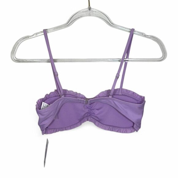 Forever 21 NWT Lavender Purple Frill Bandeau Bikini Withβ Straps ππ«οΈπ - Picture 4 of 4